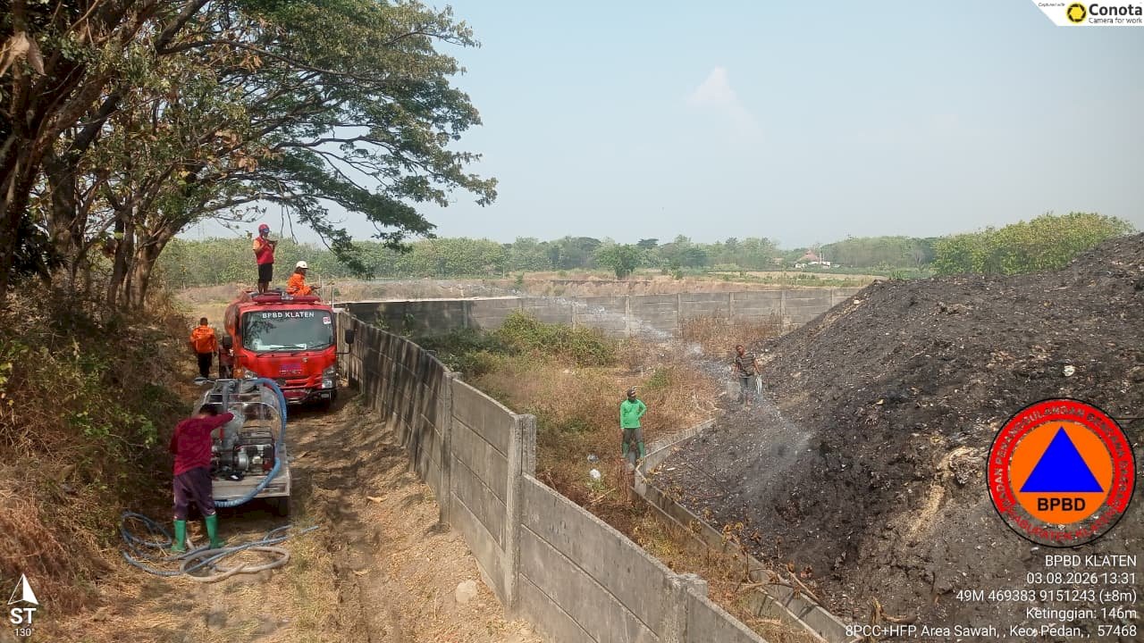 Kebakaran Sampah TPA Troketon, Kecamatan Pedan