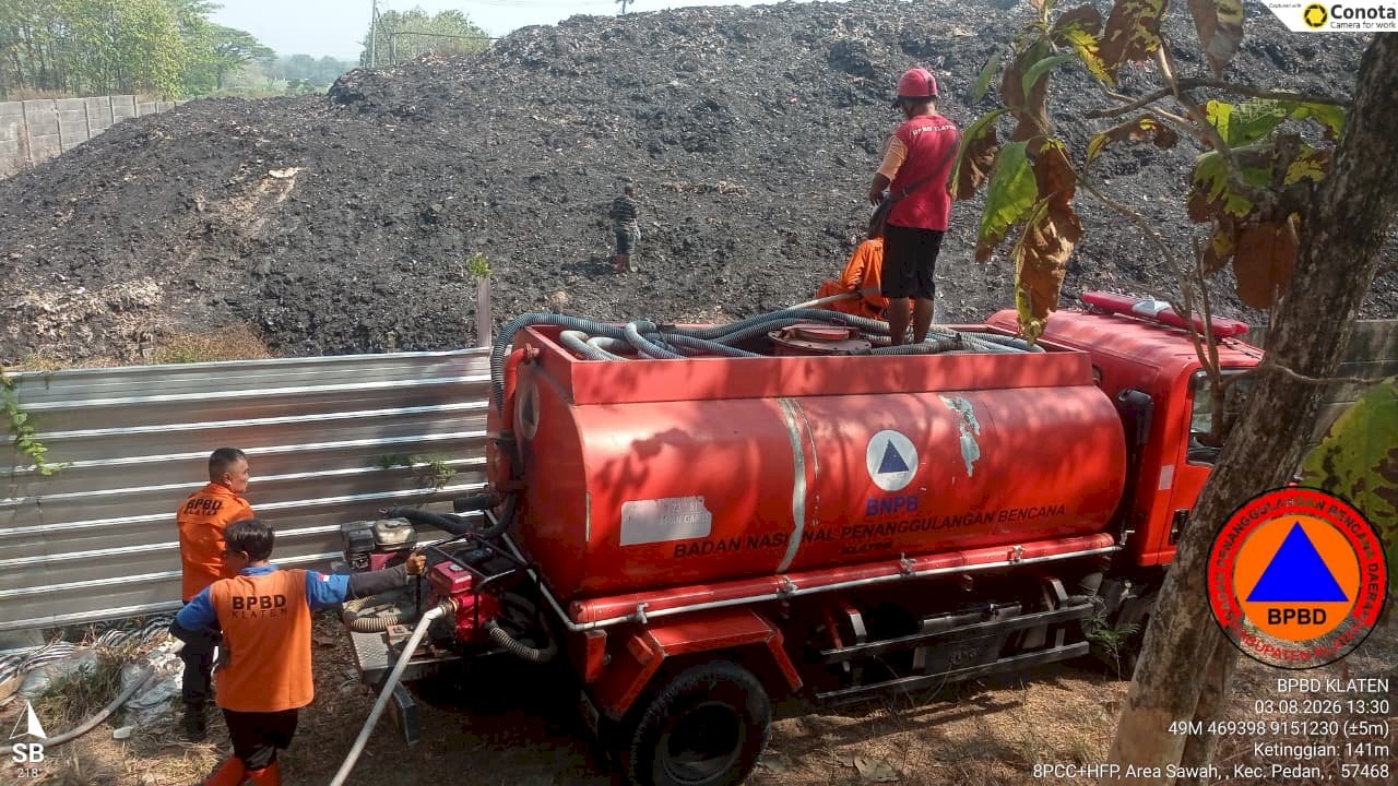 Kebakaran Sampah TPA Troketon, Kecamatan Pedan