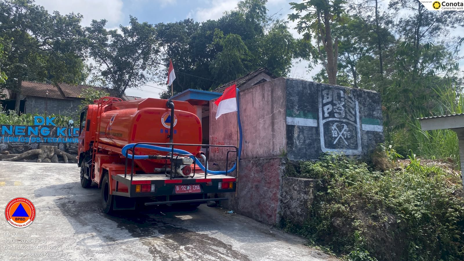 Droping Air Bersih 12 Tangki ke Empat Desa di Kecamatan Kemalang