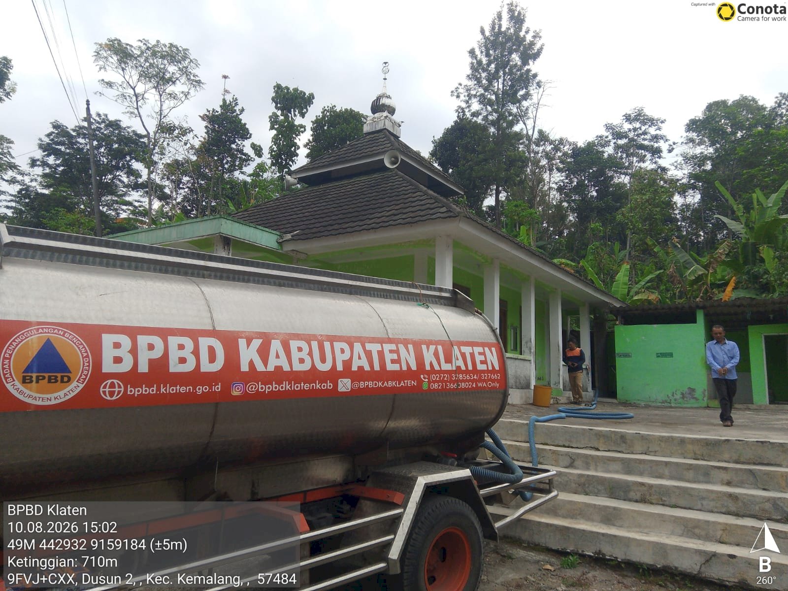 Droping Air Bersih 12 Tangki ke Empat Desa di Kecamatan Kemalang
