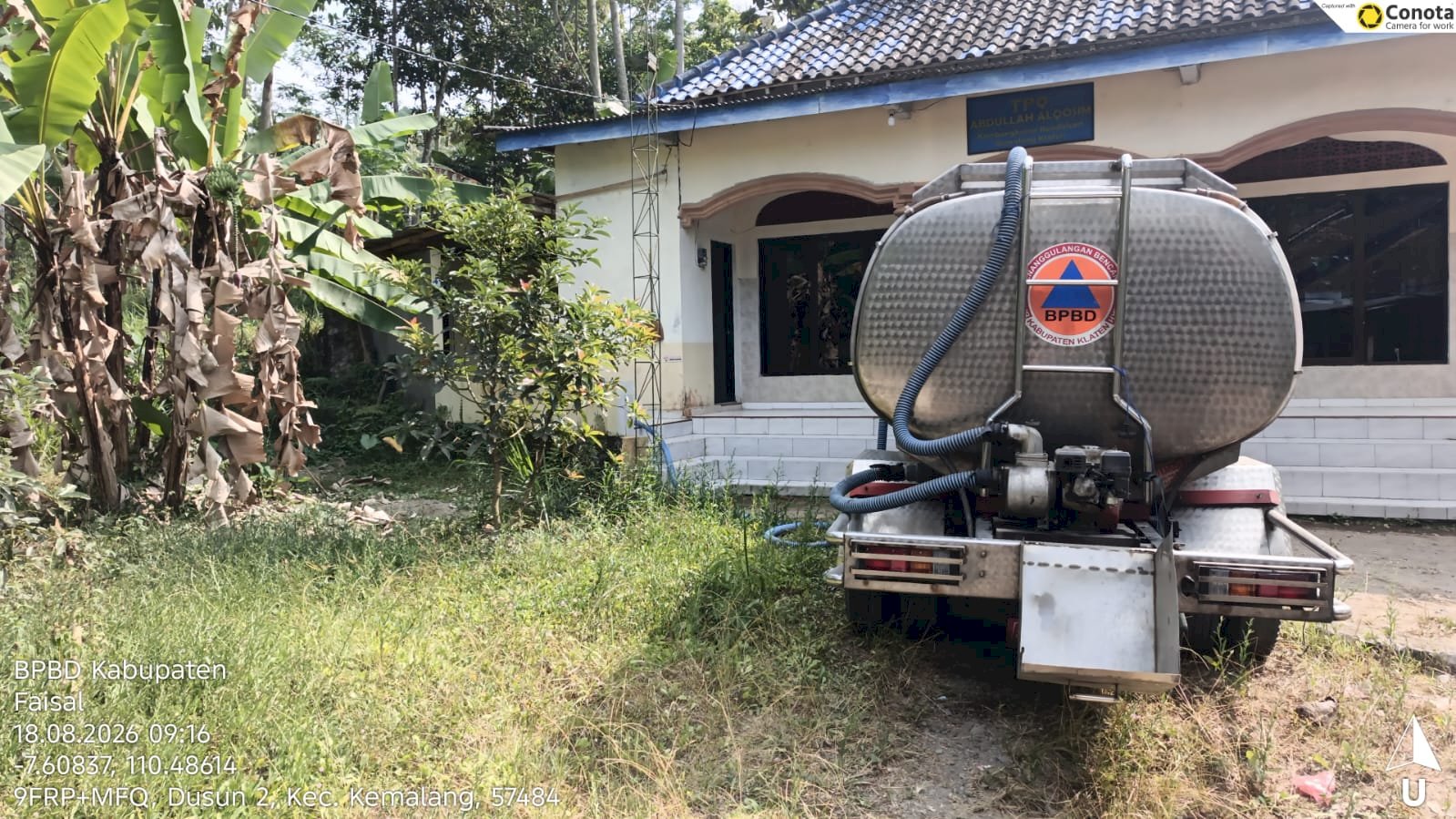 Droping Air Bersih 12 Tangki ke Empat Desa di Kecamatan Kemalang