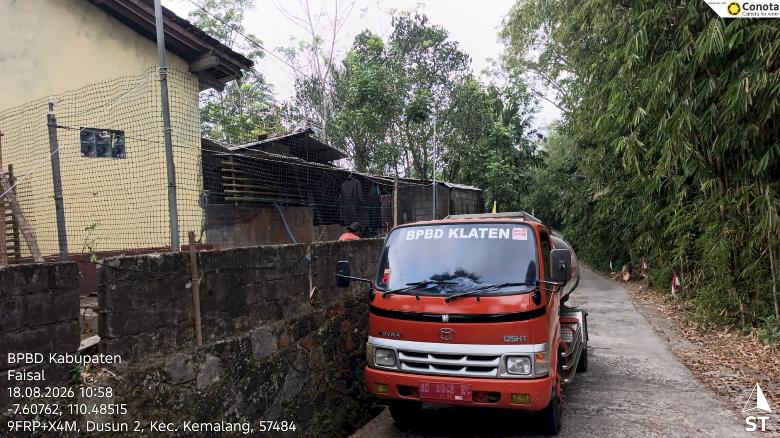 Droping Air Bersih 12 Tangki ke Empat Desa di Kecamatan Kemalang
