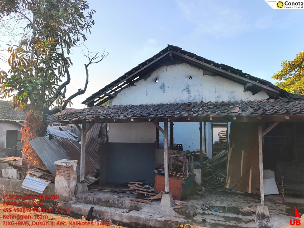 Kebakaran Rumah dan Tempat Usaha di Desa Gemblegan, Kecamatan Kalikotes