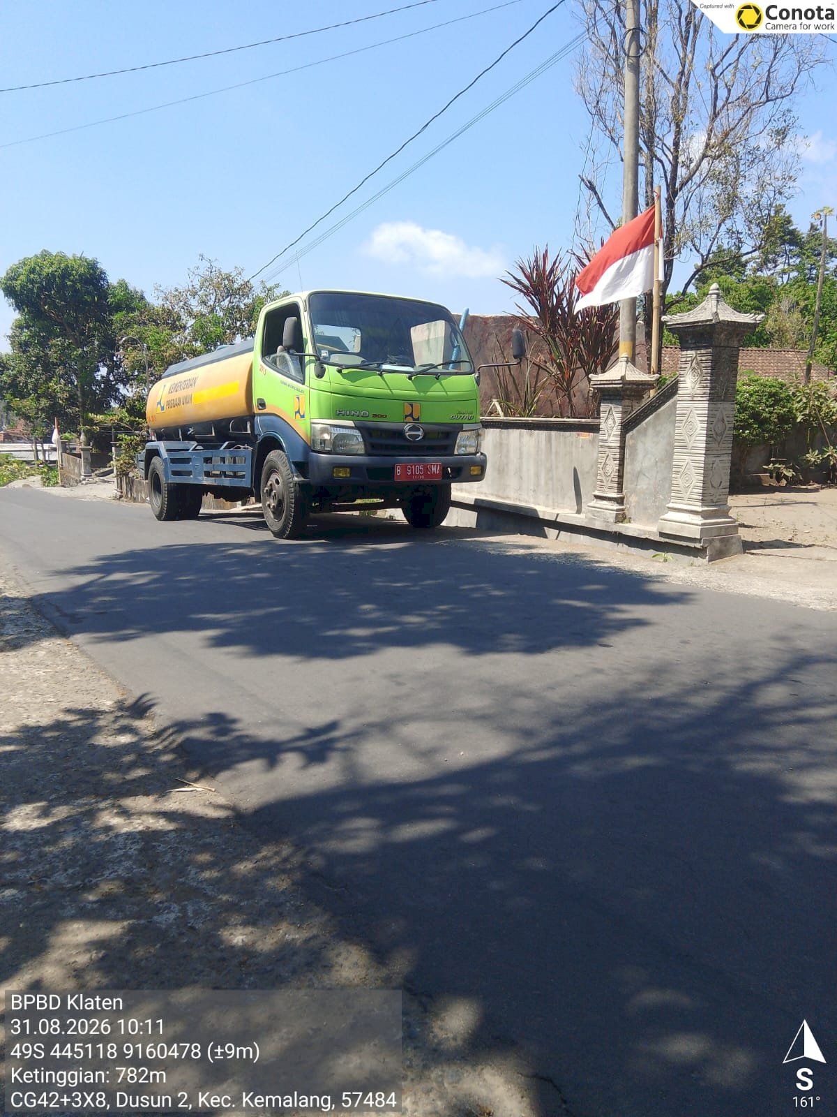 Infografis Droping Air Bersih 31 Agustus 2026 - BPBD Kabupaten Klaten