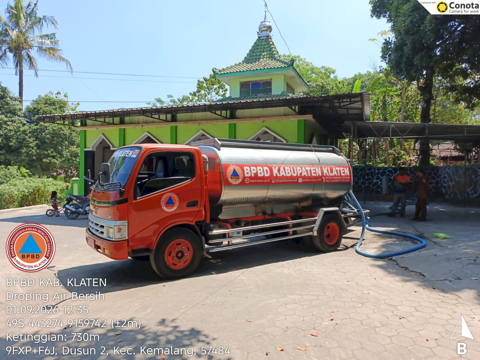 Droping Air Bersih 14 Tangki ke Tiga Kecamatan Lima Desa - Dampak Kekeringan