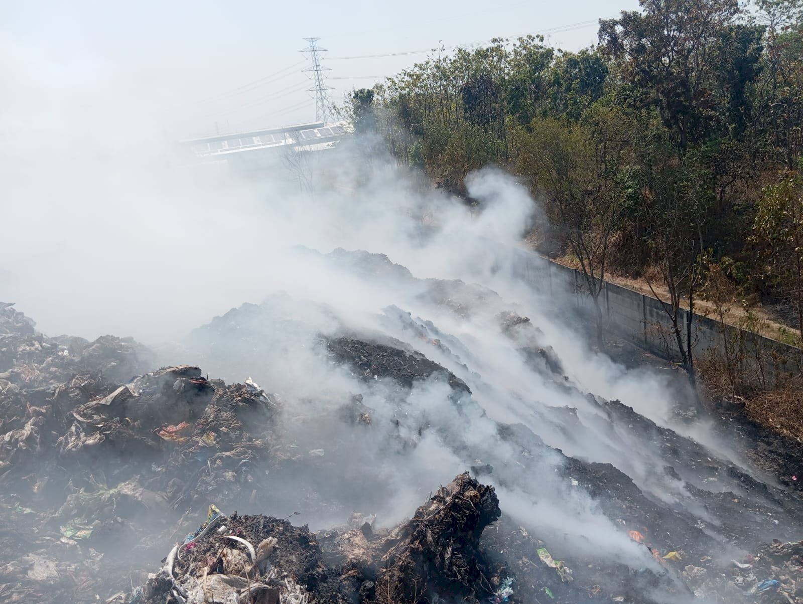 Kebakaran TPA Sampah di Desa Troketon, Kecamatan Pedan