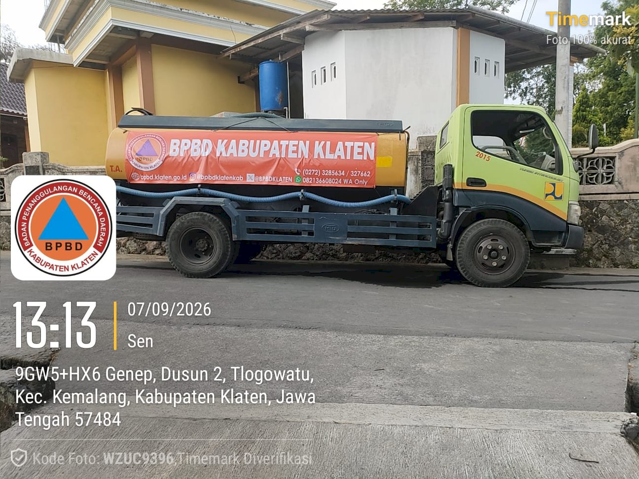 Droping Air Bersih 15 Tangki ke Tiga Kecamatan Lima Desa - Dampak Kekeringan