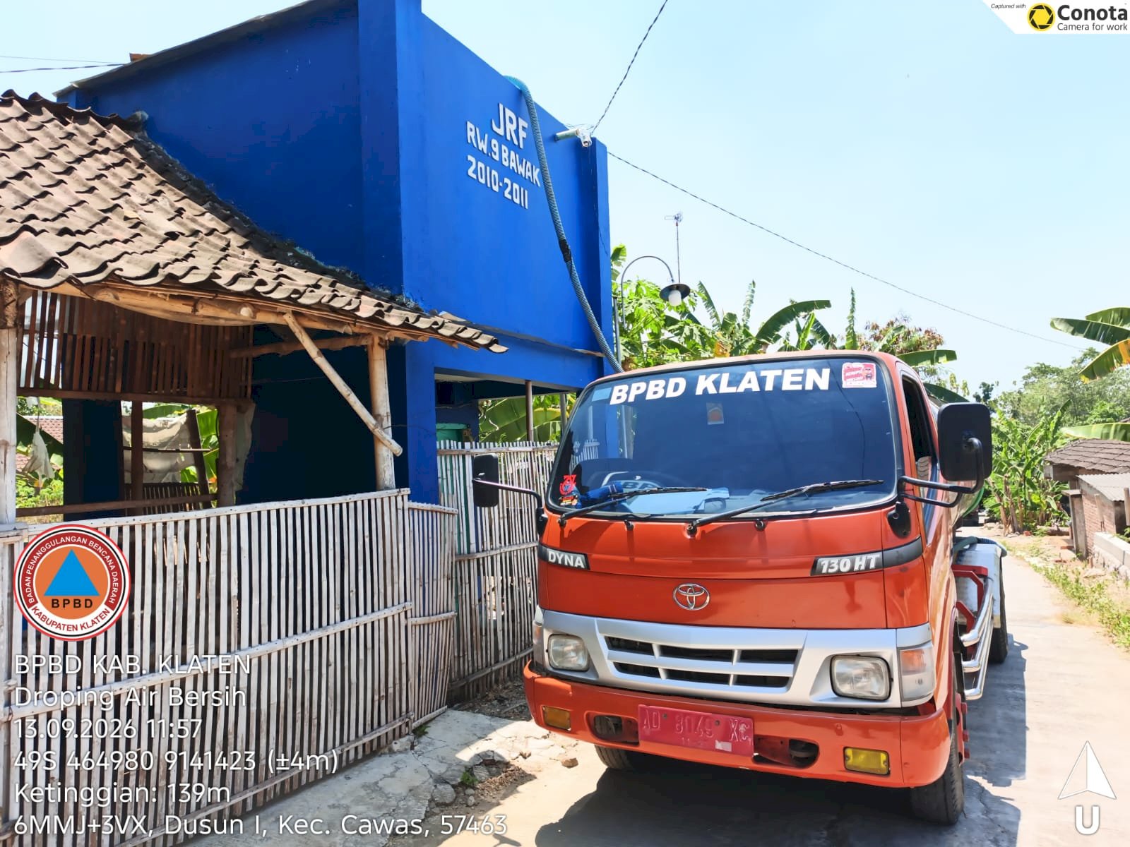 Droping Air Bersih 9 Tangki / 45.000 Liter ke 2 Kecamatan, 3 Desa - Dampak Kekeringan