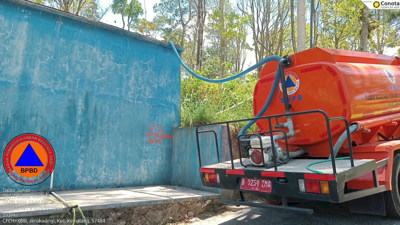 Droping Air Bersih 9 Tangki / 45.000 Liter ke 2 Kecamatan, 3 Desa - Dampak Kekeringan