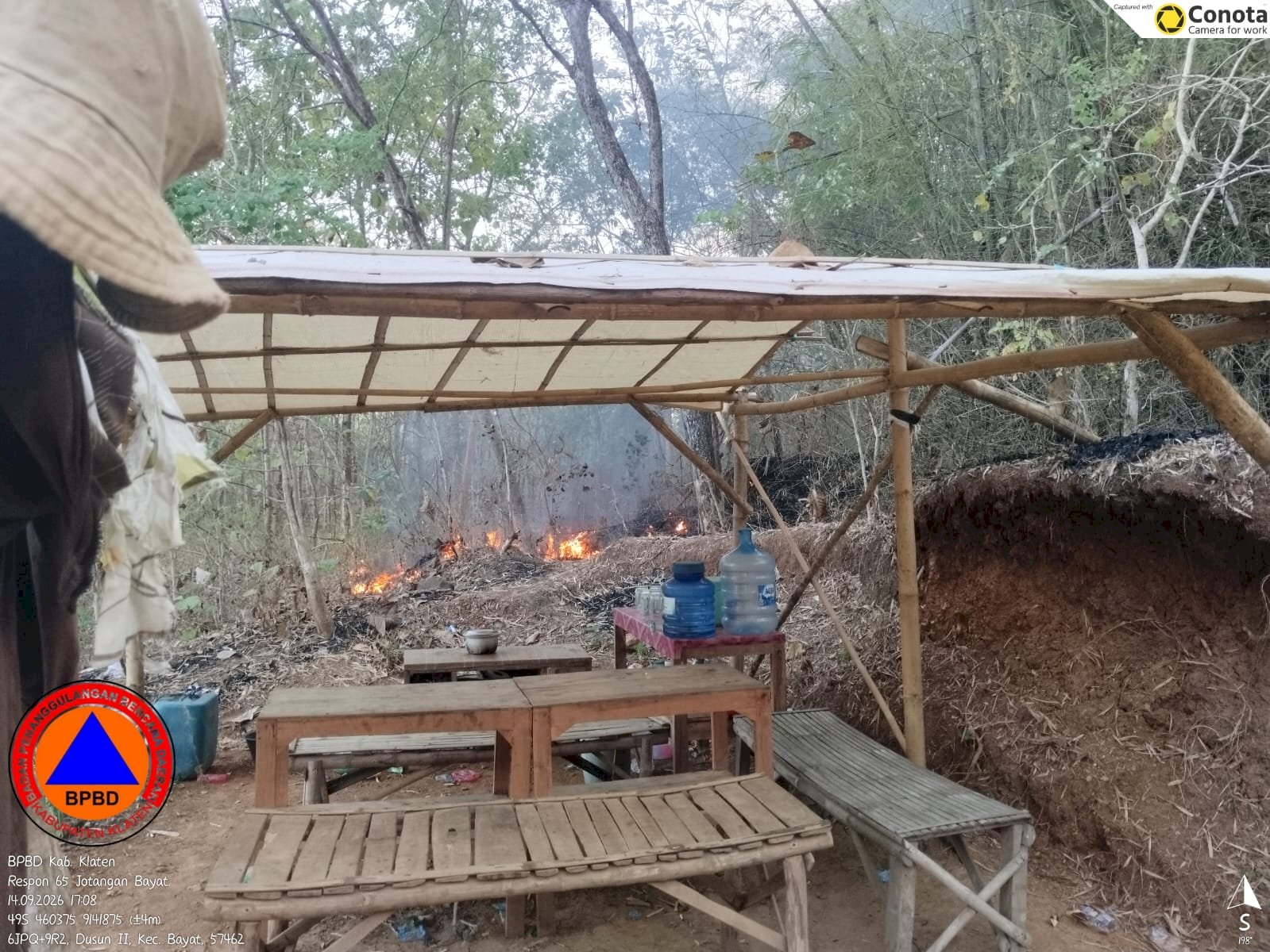 Kebakaran Hutan seluas yang terbakar ± 13.6 Ha di Area Bukit Gunungsari, Desa Jotangan, Kecamatan Bayat