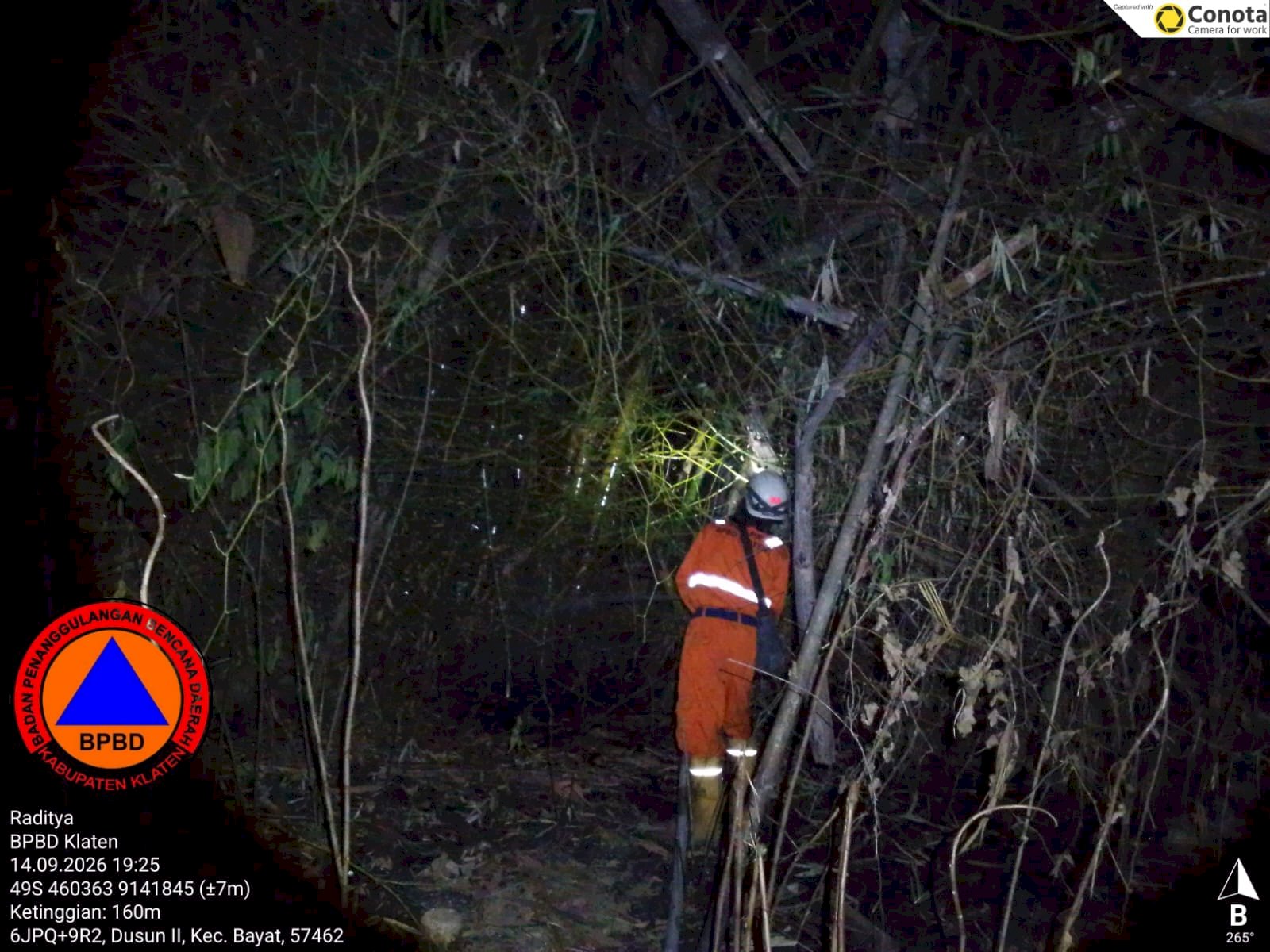 Kebakaran Hutan seluas yang terbakar ± 13.6 Ha di Area Bukit Gunungsari, Desa Jotangan, Kecamatan Bayat