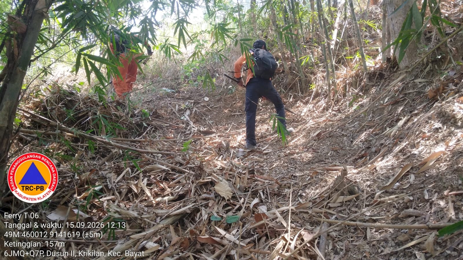 Kebakaran Hutan seluas yang terbakar ± 40.000 M² di Bukit Brumbung (Petak 93), Desa Krakitan, Kecamatan Bayat