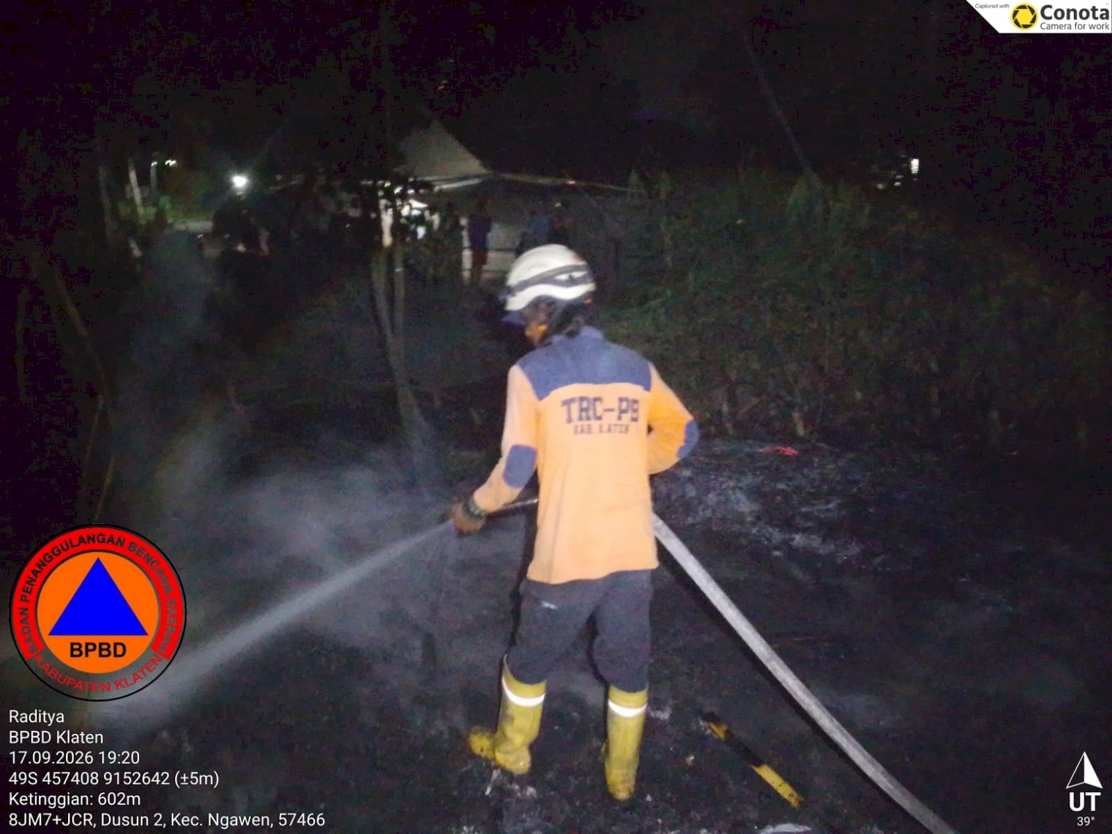 Kebakaran Rumpun Bambu dengan Luasan ± 45 m² di Desa Pepe, Kecamatan Ngawen