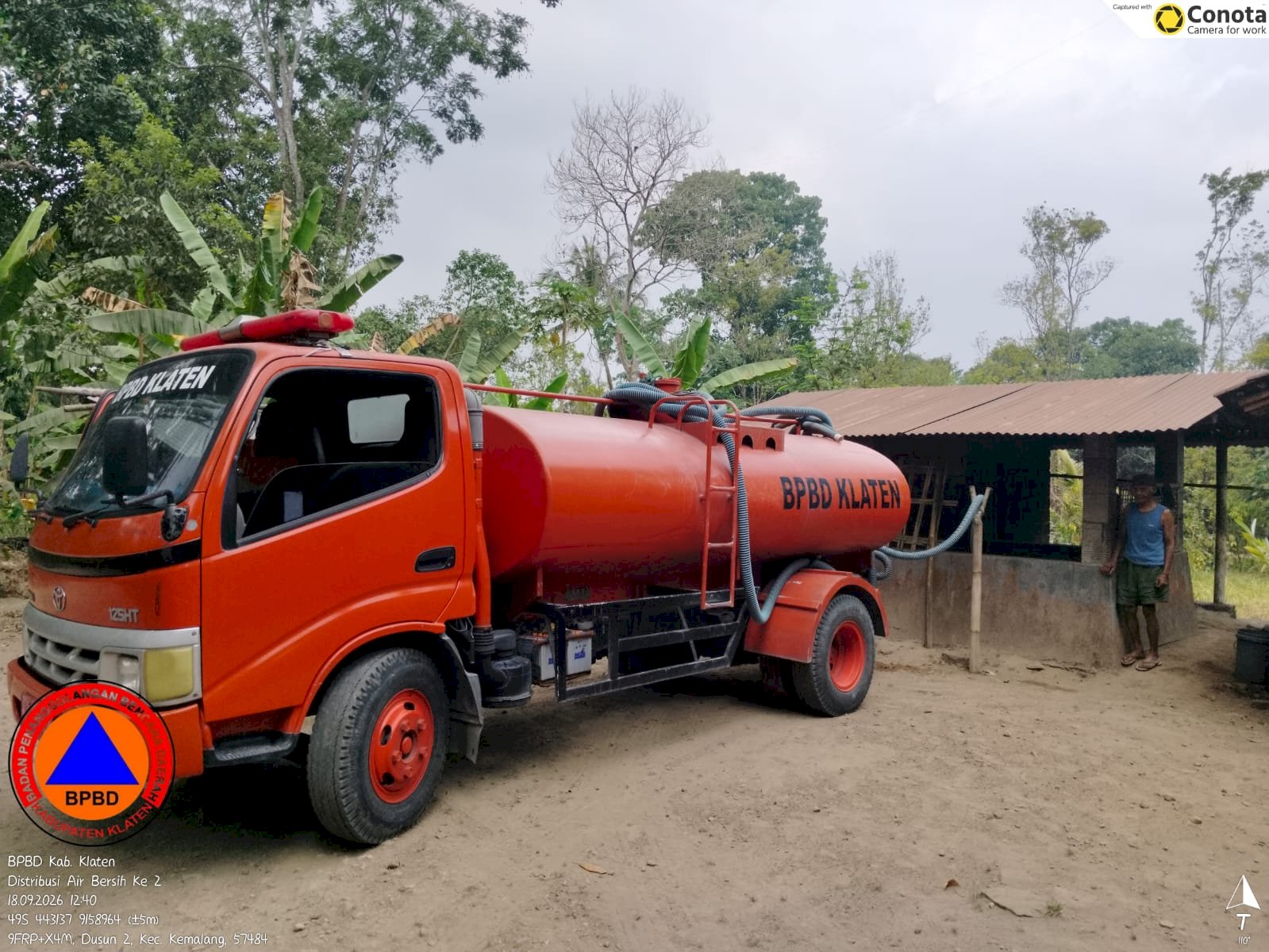 Droping Air Bersih 12 Tangki / 60.000 Liter ke 2 Kecamatan, 4 Desa - Dampak Kekeringan