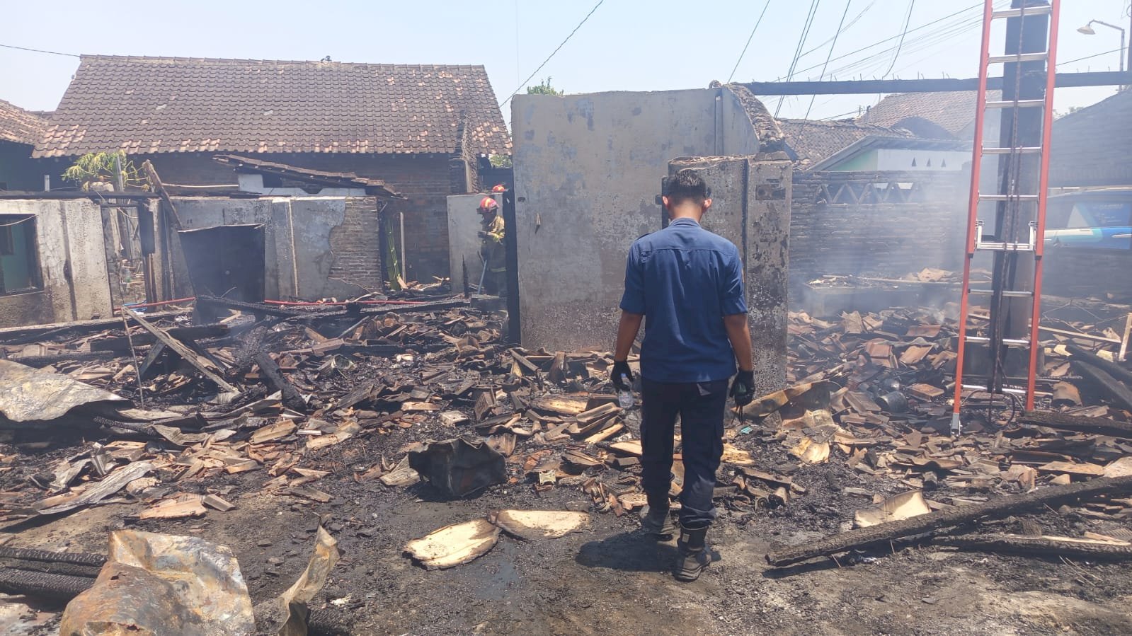 Kebakaran Rumah di Desa Jebugan, Kecamatan Klaten Utara
