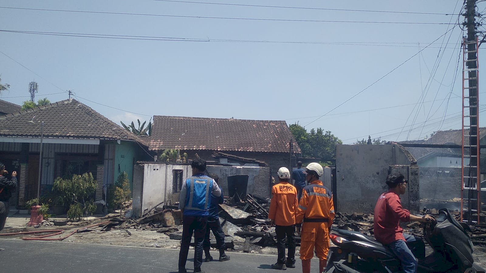 Kebakaran Rumah di Desa Jebugan, Kecamatan Klaten Utara