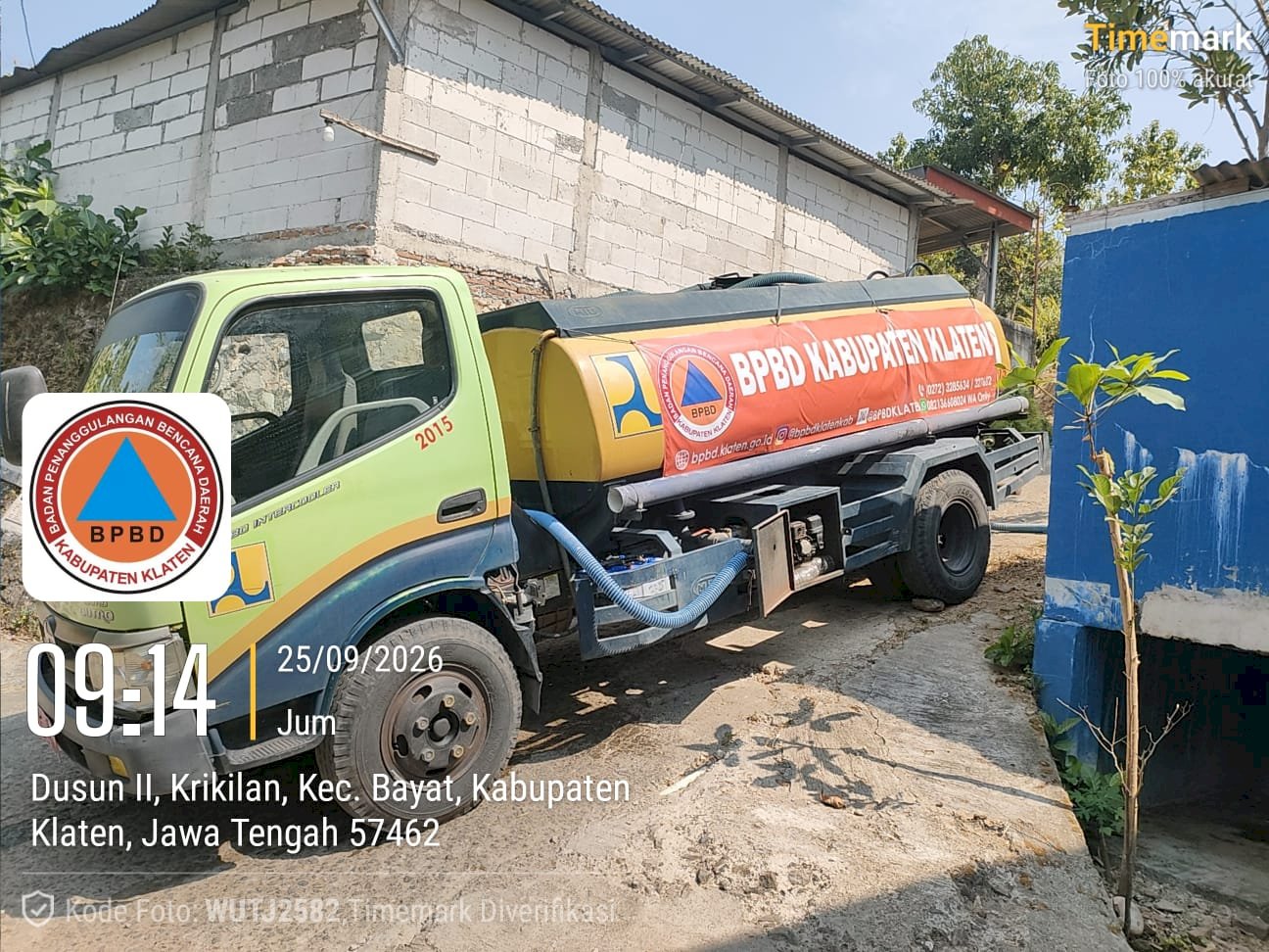 Droping Air Bersih 5 Tangki / 25.000 Liter ke 3 Kecamatan, 5 Desa - Dampak Kekeringan