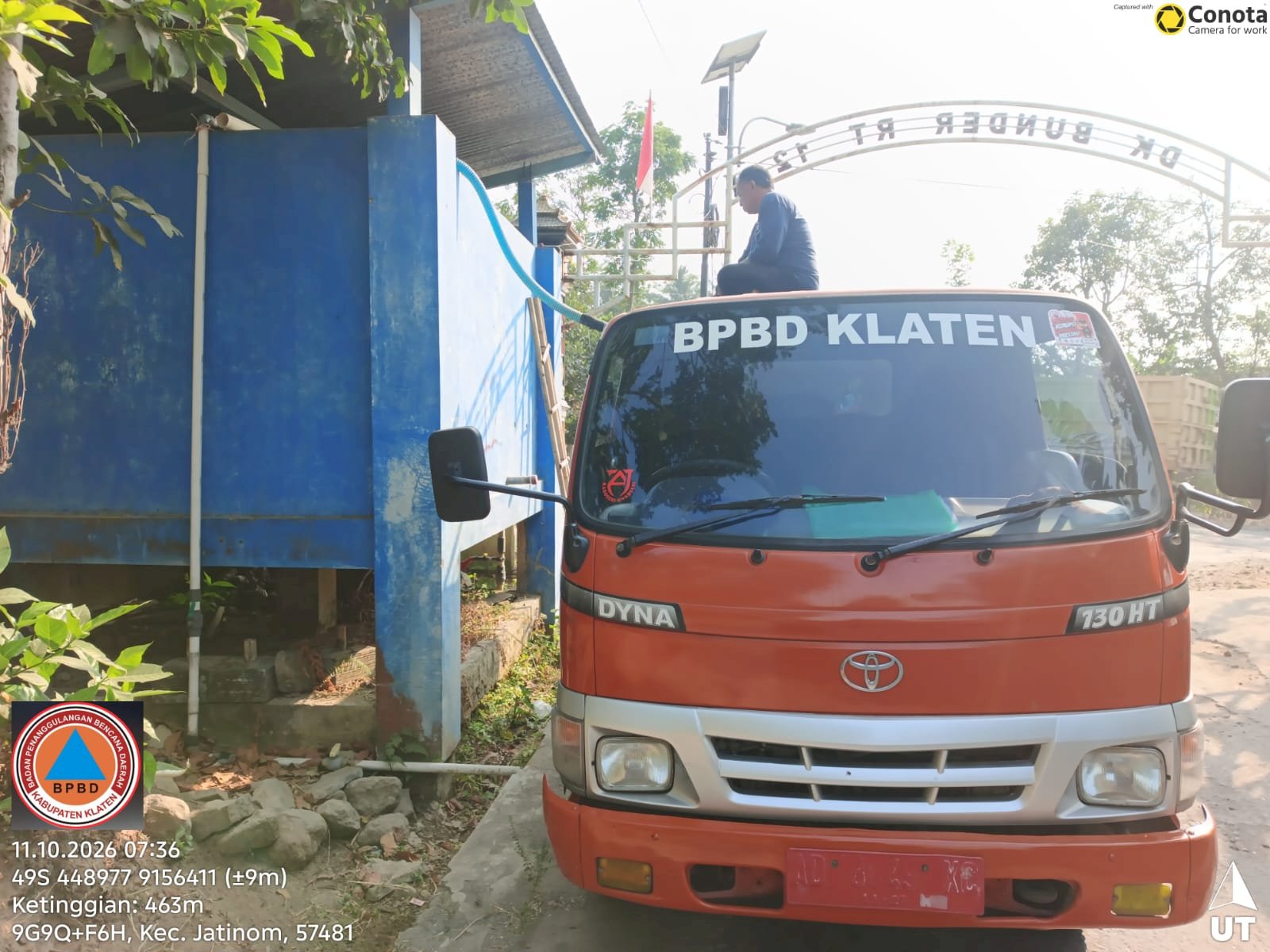 Infografis Droping Air Bersih 11 Oktober 2026 - BPBD Kabupaten Klaten