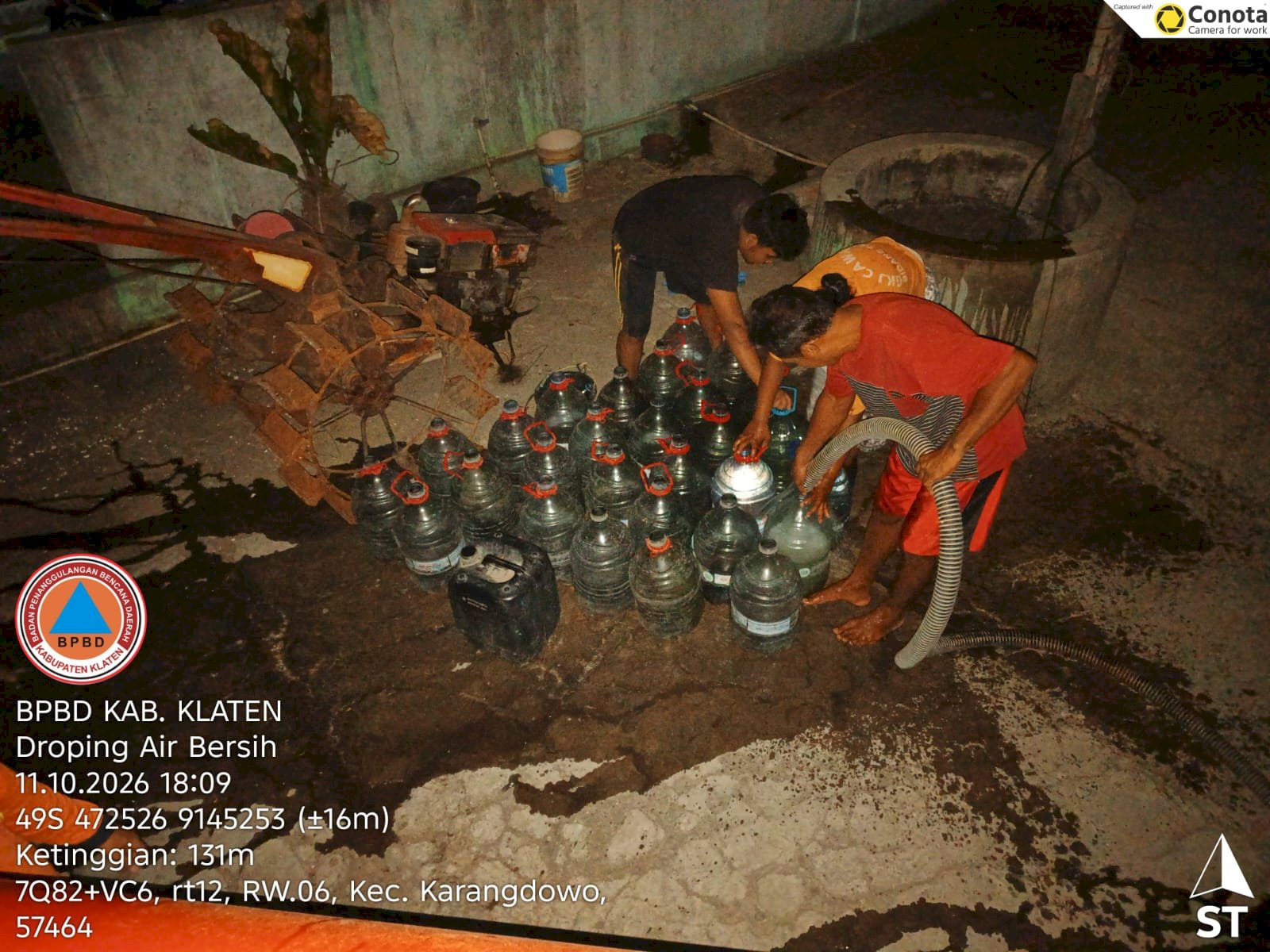 Infografis Droping Air Bersih 11 Oktober 2026 - BPBD Kabupaten Klaten